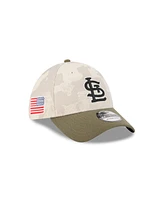 New Era Men's Light Beige/Olive St. Louis Cardinals 2025 Armed Forces Day 39THIRTY Flex Hat