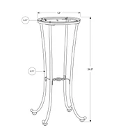 Contemporary Glass Round End Table for Living Room