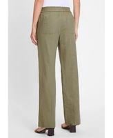 Olsen Women's Anna Fit Wide Leg Pull-On Pants