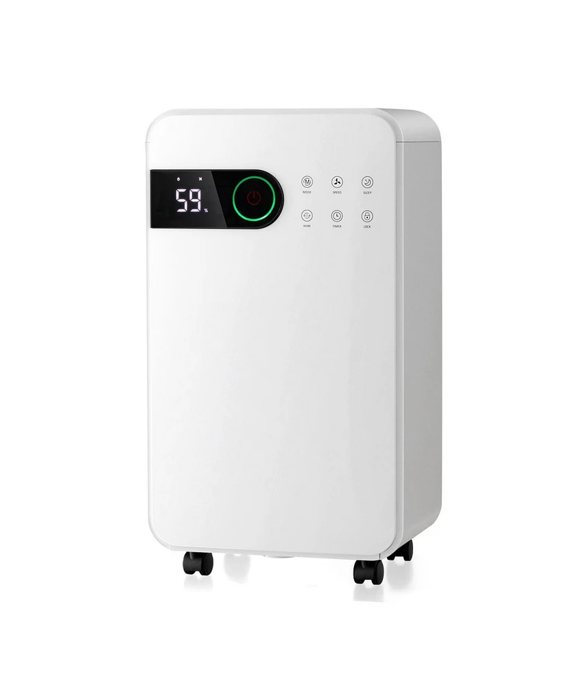 32 Pints Dehumidifier with Sleep Mode and 24H Timer for Home Basement