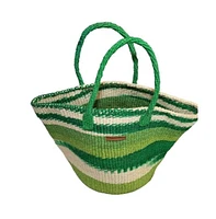 Hand Woven Sisal Market Bag with Strap Handles