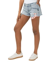 Silver Jeans Co. Women's Boyfriend Mid Rise Luxe Stretch Americana Shorts