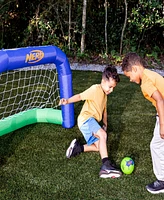 Franklin Sports Nerf Air Goal Kids Inflatable Soccer Goal Set