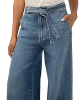 Silver Jeans Co. Women's Highly Desirable High Rise Belted Ultra-Wide Leg