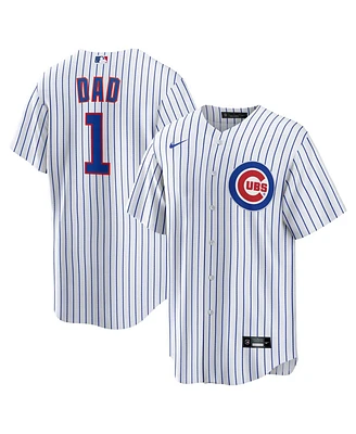 Nike Men's White Chicago Cubs 1 Dad Home Replica Jersey