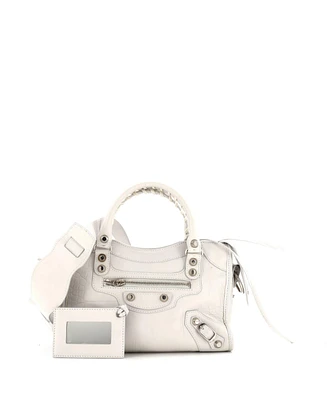 Pre-Owned Balenciaga Mini City Classic Studs Bag Embossed Leather