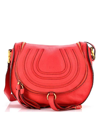 Pre-Owned Chloe Medium Marcie Zip Crossbody Bag Leather