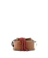 Pre-Owned Chloe Small Hudson Handbag Leather with Patchwork Suede