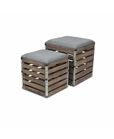 Set Of 2 Square Stor