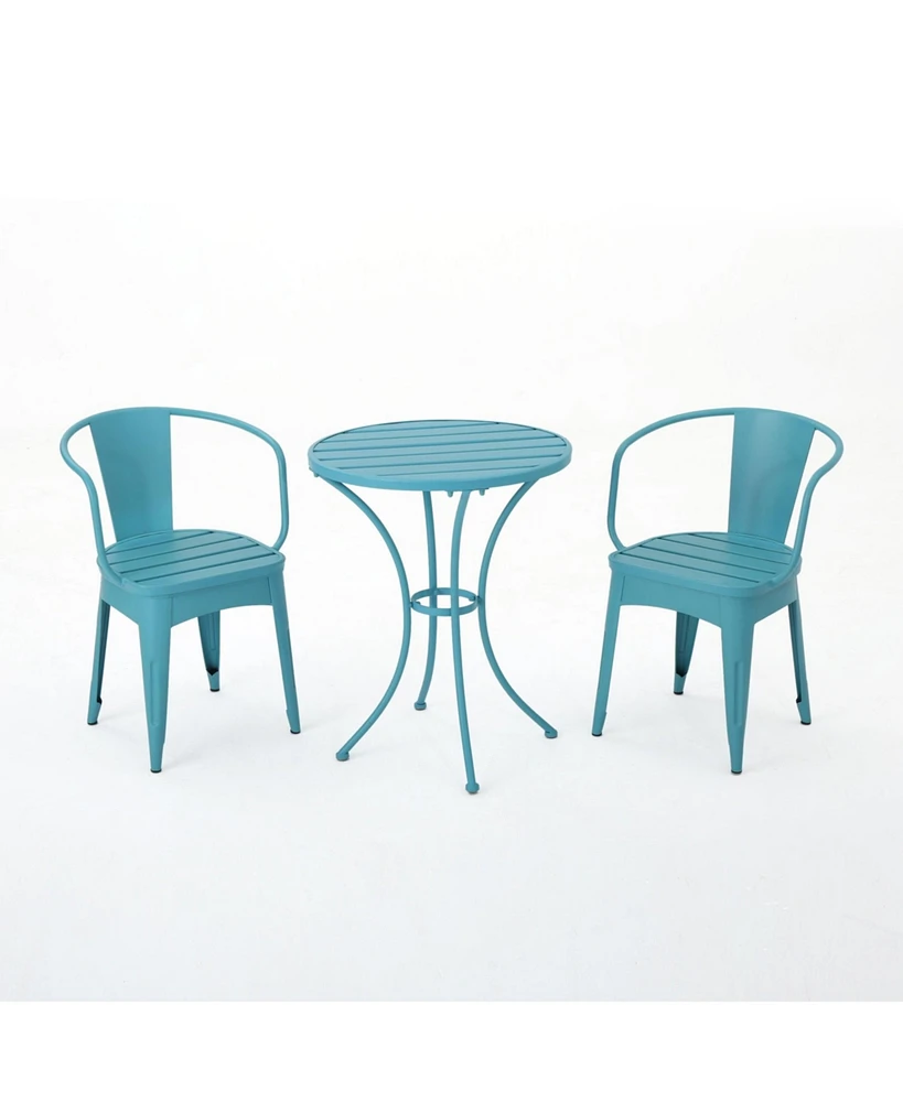 3-Piece Metal Patio Conversation Seating Set