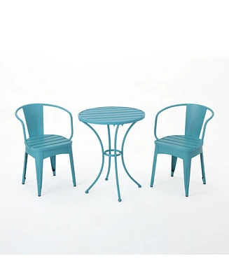 3-Piece Metal Patio Conversation Seating Set