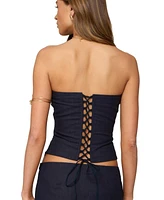 Edikted Women's Rebel Linen Look Corset