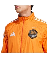 Adidas Men's Orange/Purple Houston Dynamo Fc 2025 Anthem Reversible Full-Zip Jacket