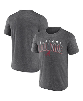 Fanatics Men's Heather Charcoal Alabama Crimson Tide Outline Split T-Shirt