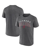 Fanatics Men's Heather Charcoal Alabama Crimson Tide Outline Split T-Shirt