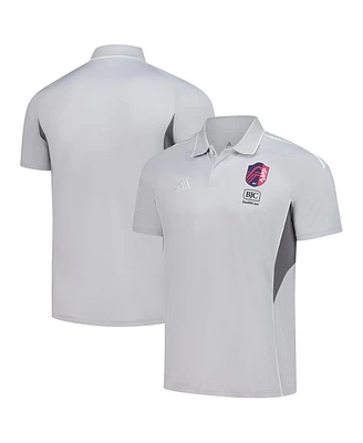 Adidas Men's Silver St. Louis City Sc 2025 Training Polo Shirt