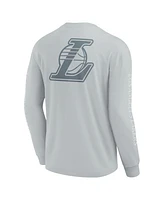 Fanatics Men's Gray Los Angeles Lakers Elements Strive Long Sleeve T-Shirt