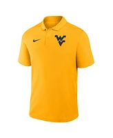 Nike Men's Gold West Virginia Mountaineers Primetime Victory Primary Logo Performance Polo Shirt