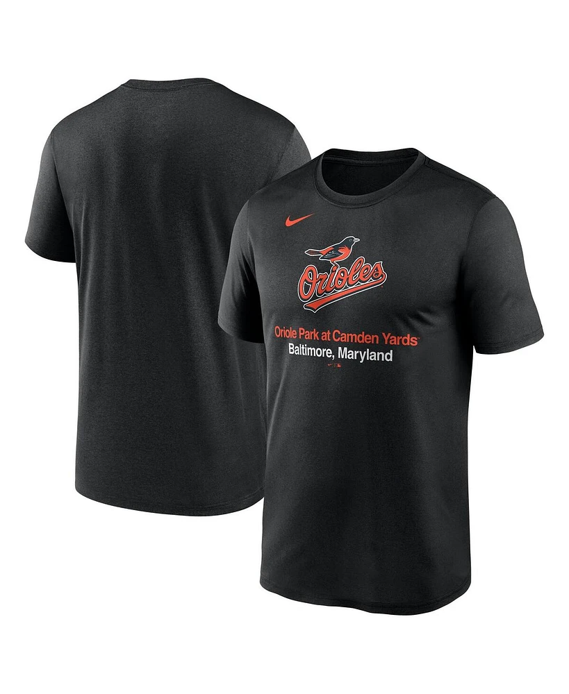 Nike Men's Black Baltimore Orioles Stadium Legend Performance T-Shirt