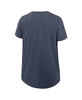 Nike Women's Charcoal Los Angeles Dodgers 2025 City Connect Flowy Fashion Tri-Blend Performance T-Shirt