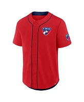 Fanatics Men's Red Fc Dallas Injury Time Baseball Jersey