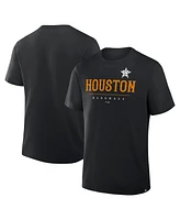 Fanatics Men's Black Houston Astros Color Pop Legacy Clubhouse T-Shirt