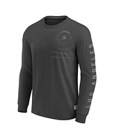 Fanatics Men's Gray Los Angeles Lakers Elements Future Ground Tonal Info Long Sleeve T-Shirt