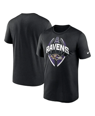 Nike Men's Black Baltimore Ravens Legend Icon Performance T-Shirt