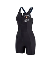 Wear by Erin Andrews Women's Black Houston Astros Bodycon Quarter-Zip Romper