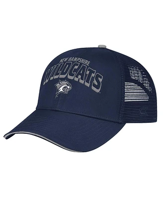 Colosseum Men's Navy New Hampshire Wildcats Wyatt Primary Team Trucker Adjustable Hat