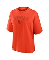 Nike Women's Orange Cincinnati Bengals Arch Boxy T-Shirt