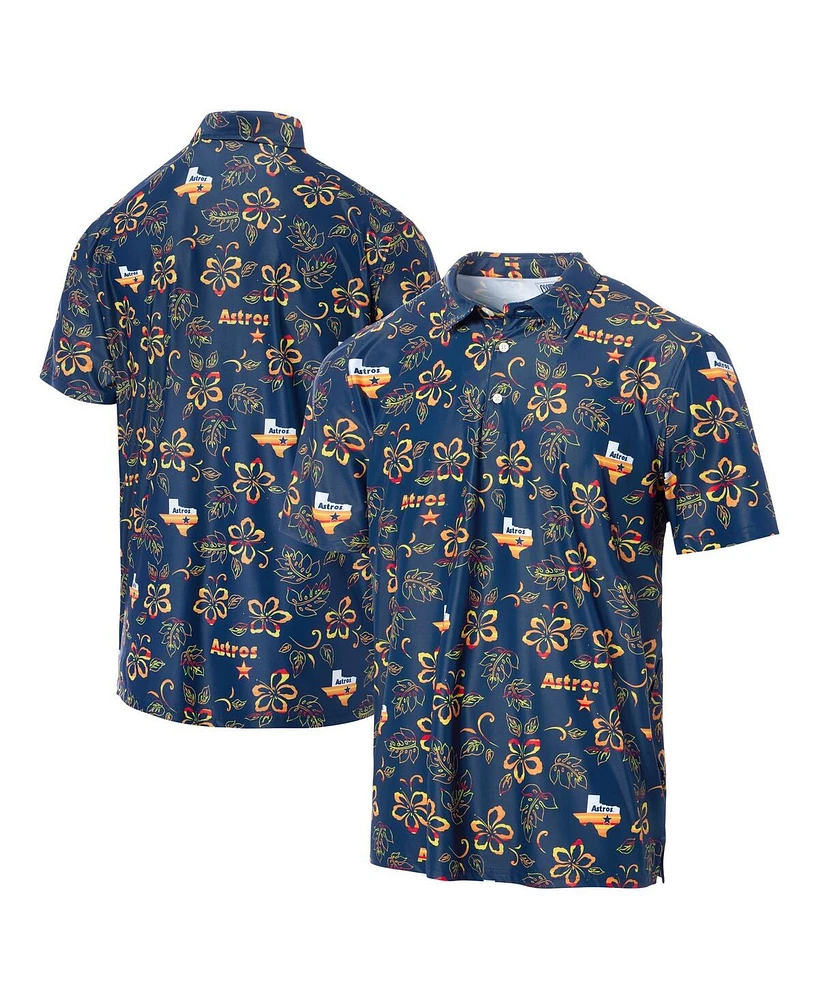 Reyn Spooner Men's Navy Houston Astros Cooperstown Collection Performance Polo Shirt