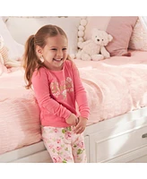 Gerber Toddler Girls 4-Piece Snug Fit Cotton Pajamas, Deer, 5T