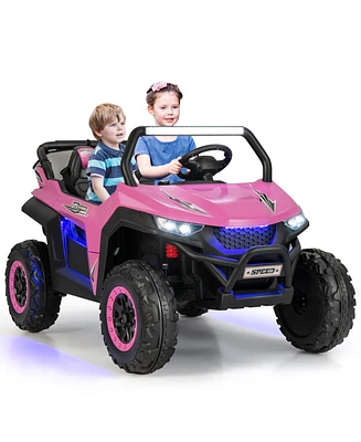 12V 2-Seater Kids Ride on Utv with Slow Start Function and Music Player