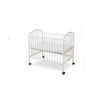La Baby Mini/Portable/Compact Folding Crib, White