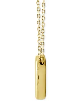 Diamond Oval Bezel Cluster Pendant Necklace (1/8 ct. t.w.) in 14k Gold, 16" + 2" extender