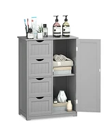 Standing Indoor Wooden Cabinet with 4 Drawers