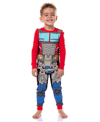 Transformers Toddler Boys Optimus Prime 2 Piece Tight Fit Long Sleeve Pajama Set