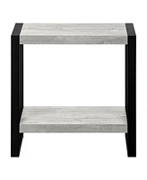 End Table with Shelf – Practical Storage and Display Table for Home Decor