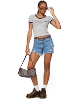 Edikted Women's Los Angeles Contrast T Shirt