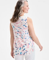 Style & Co Women's Printed V-Neck Tank, Exclusively at Macy's