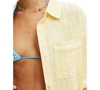 Cotton On Women's The Essential Short-Sleeve Beach Shirt