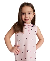 Tommy Hilfiger Toddler and Little Girls Icon Print Sleeveless Polo Dress
