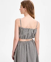 French Connection Women's Gingham Crop Top