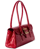 Brahmin Dayan Vanderbilt Embossed Leather Satchel