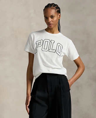 Polo Ralph Lauren Women's Logo Cotton Jersey Crewneck Tee