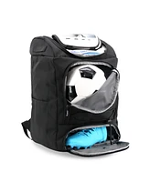 J World Athlete Backpack with Shoe Compartment Bat Holders and Night Visibility