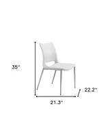 Upholstered Faux Leather Dining Chairs Set of 2 Open Back Side Chairs for Home