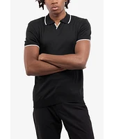 Spring + Mercer Men's Johnny Collar Short Sleeve Sweater Polo