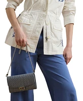 Lauren Ralph Lauren Striped Canvas Adair Crossbody Bag